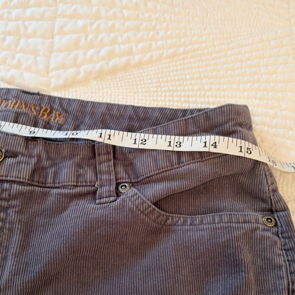 St. John's Bay Dark Gray Women’s Corduroy Boot-Cut Pants Size 10 - Picture 3 of 7